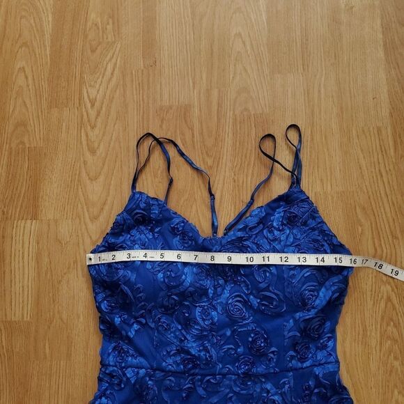 Love Nickie Lew Blue Soutache Lace Skater Mini Dress (size 6 women's/9 juniors) - Picture 13 of 16